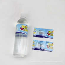 Etiqueta de manga retráctil de botella de agua personalizada